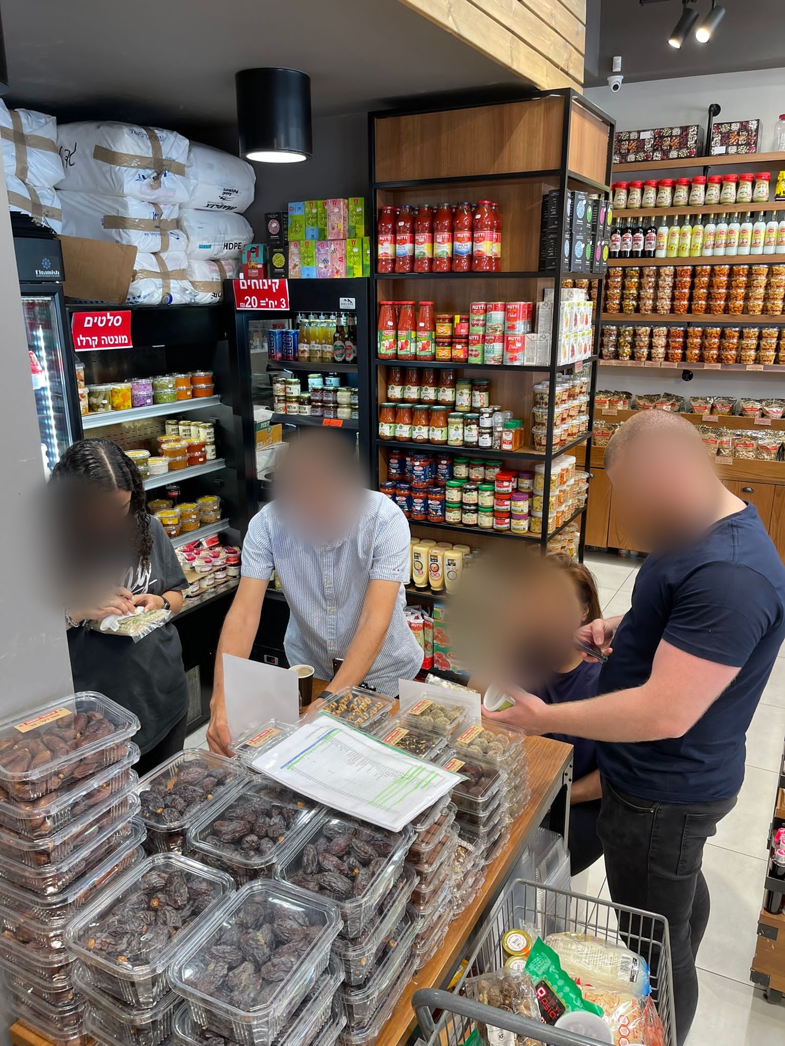 Daniel Manzela working with a retailer during in-store Seller App field testing
